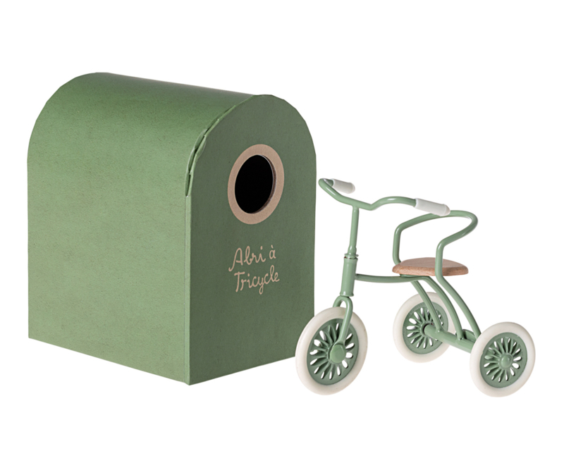 Tricycle for mouse green & bike basket 2024
