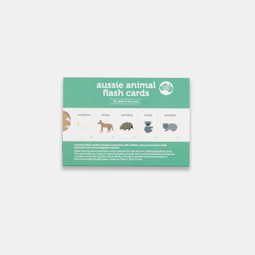 Aussie animal flash cards - 28 pk