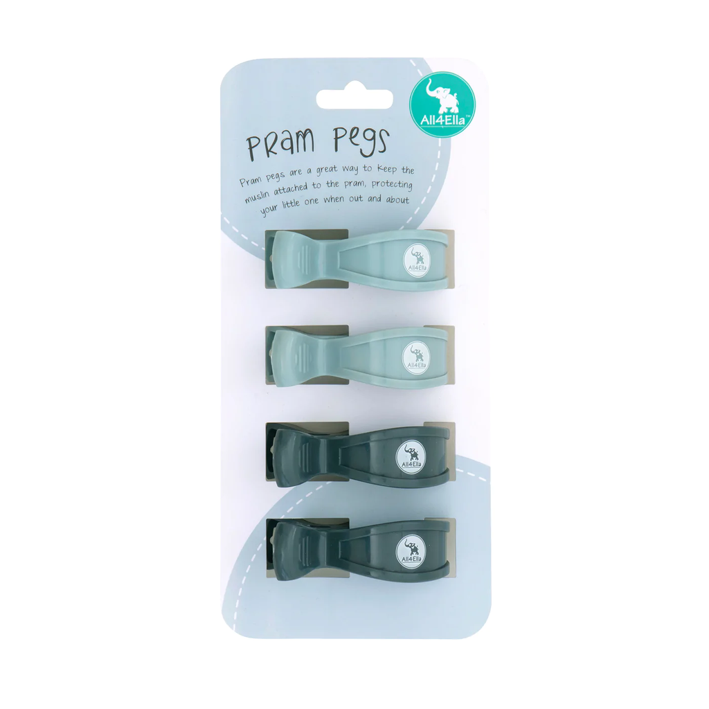 4 Pack Pegs Blue/Charcoal