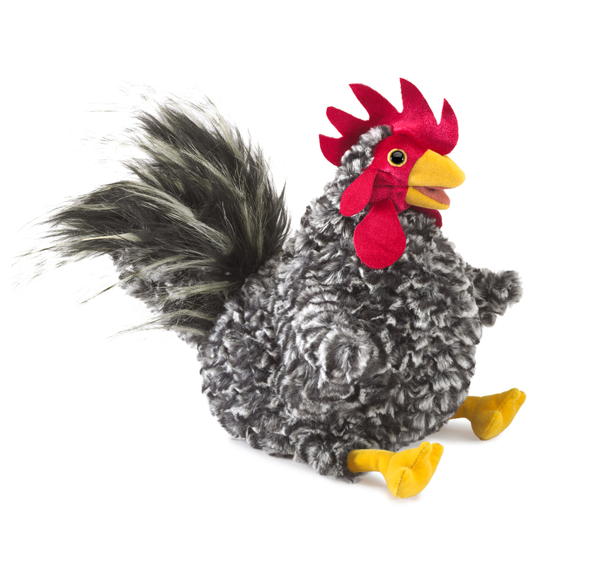 Barred Rock Rooster Puppet