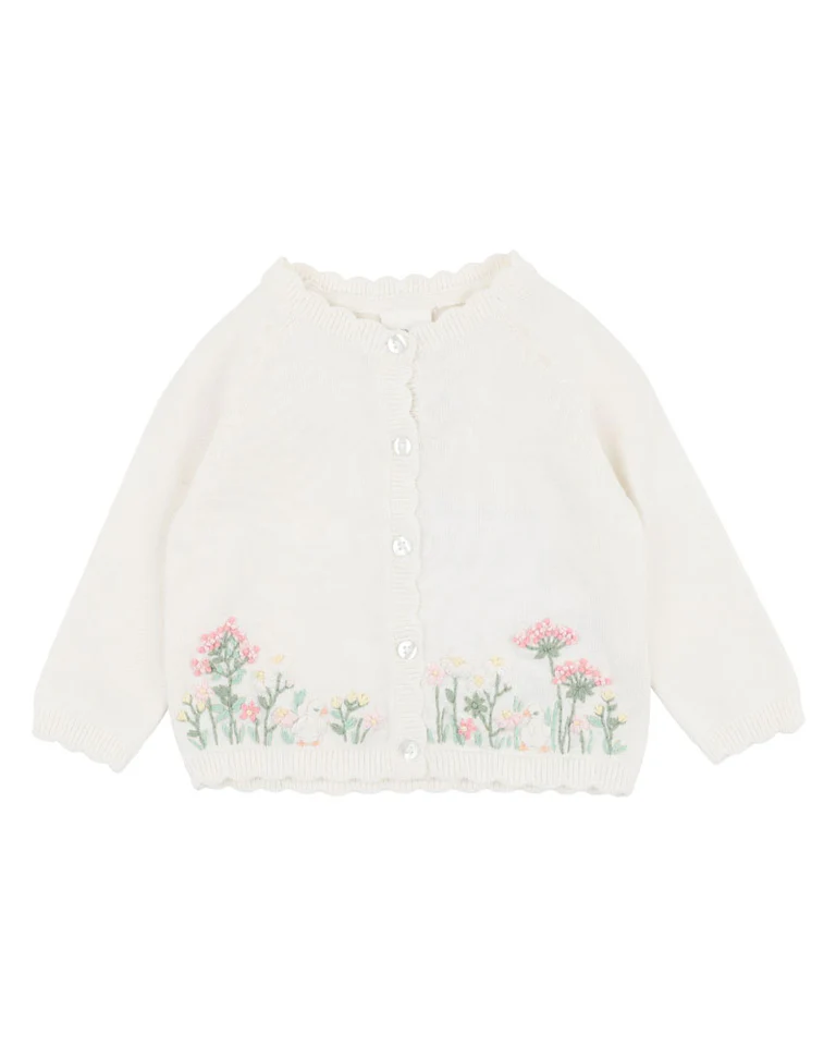 Bonnie Embroidered Knitted Cardigan