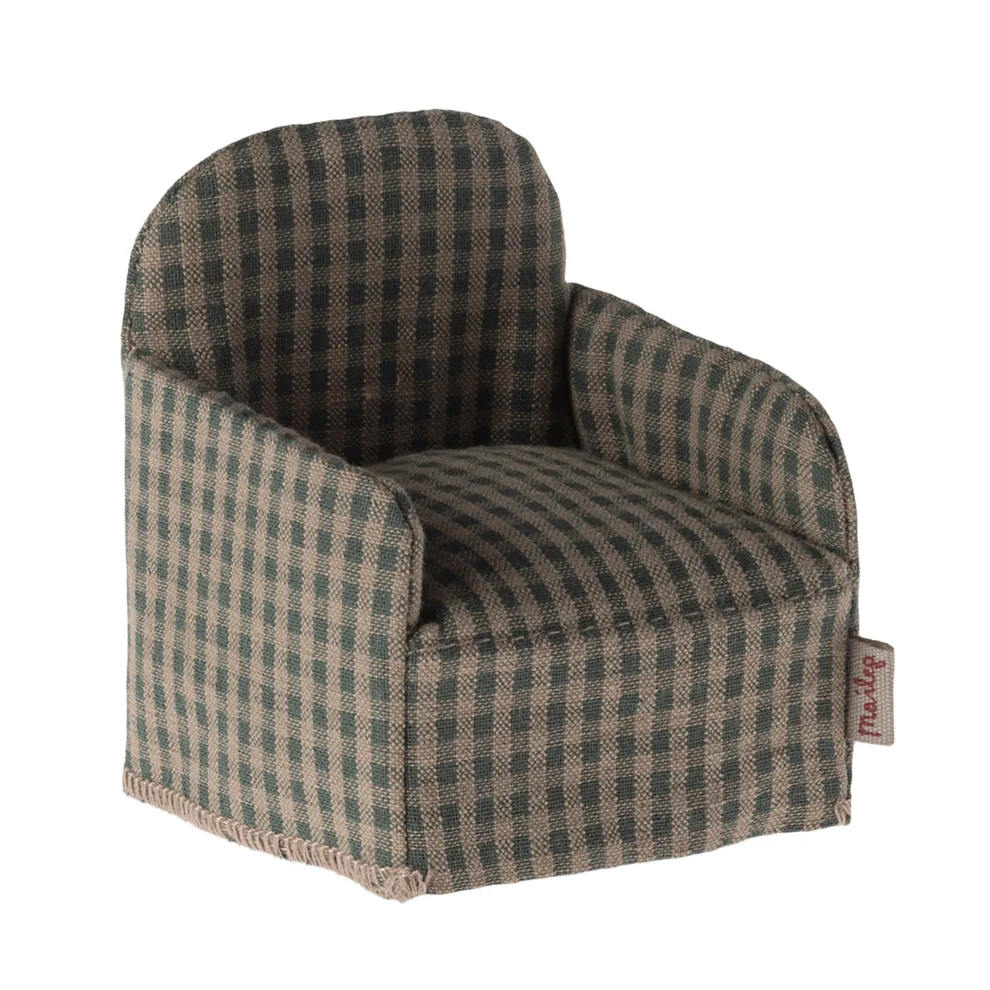 Chair Mouse Stripe Green Check