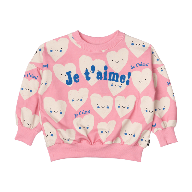 Rock Your Kid Je'Taime Hearts Sweatshirt