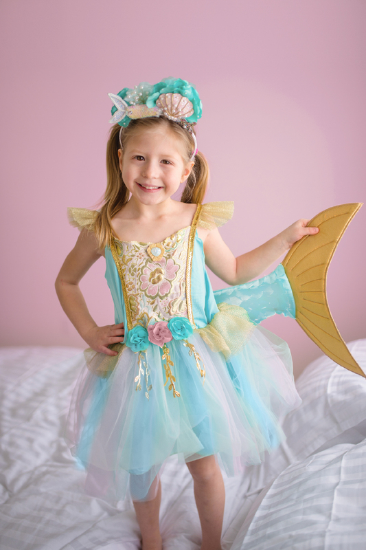Mermalicious Dress with Tail 5-6Y