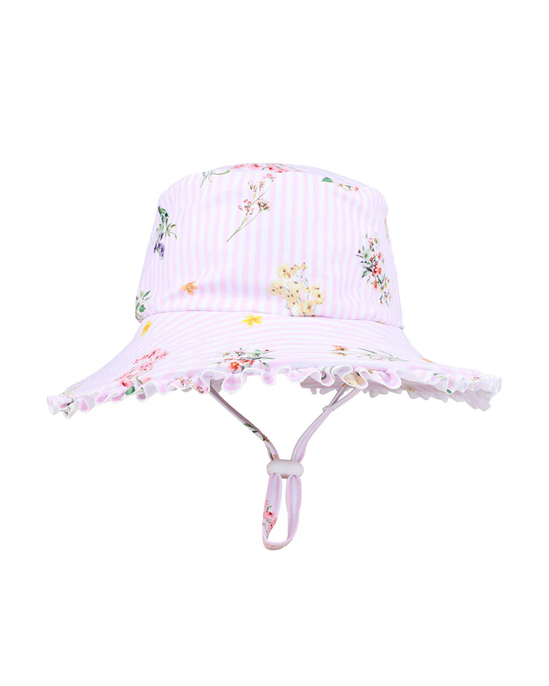 Myra Long Sleeve Sunsuit + Swim Hat Set