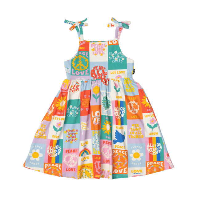 Rock Your Kid Peace & Love Dress