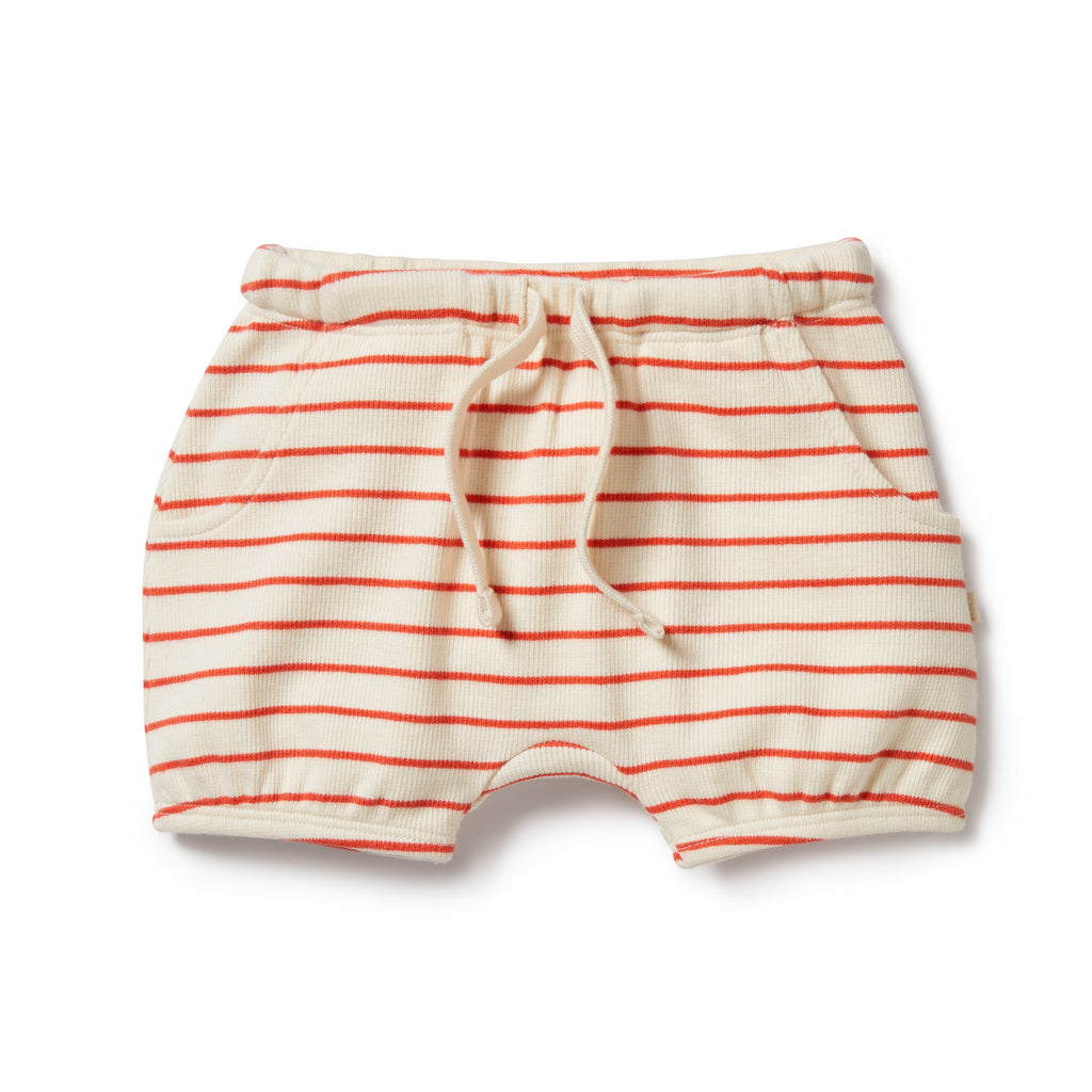 Petit Rouge Organic Tie Singlet Bloomer Set