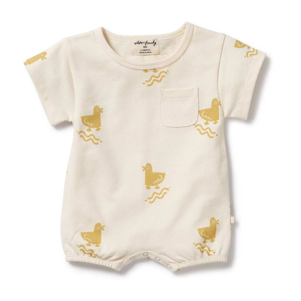 Quack  Quack Organic Short-sleeved bodysuit