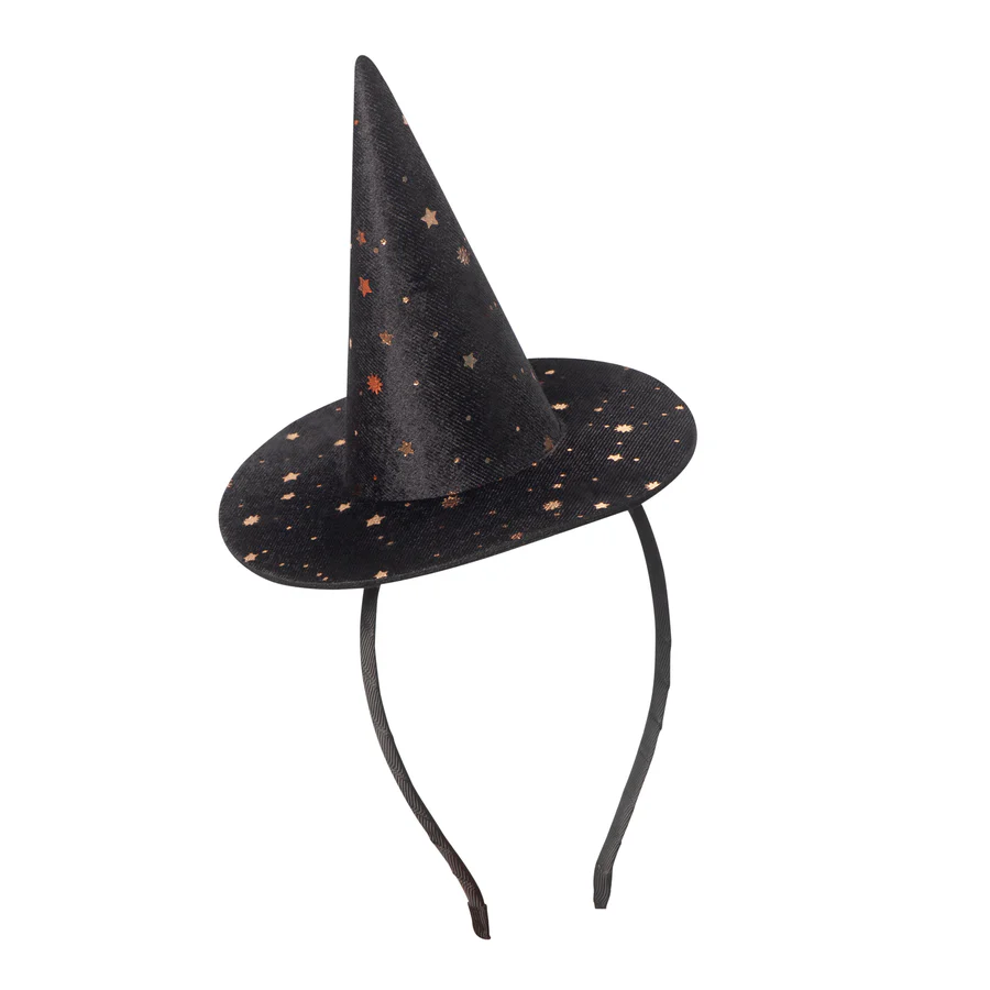 Mimi & Lula Aurora Witch Cape & Raven Mini Witch Hat Set
