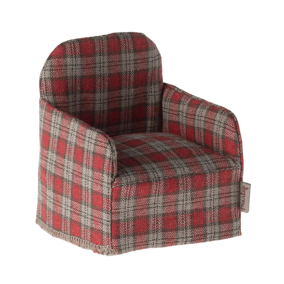 Chair Mouse  Red Check