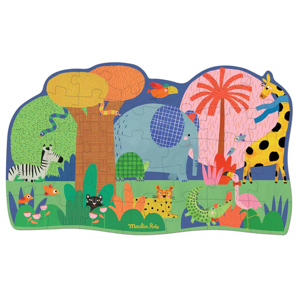 Les Toupitis the animal oasis giant puzzle
