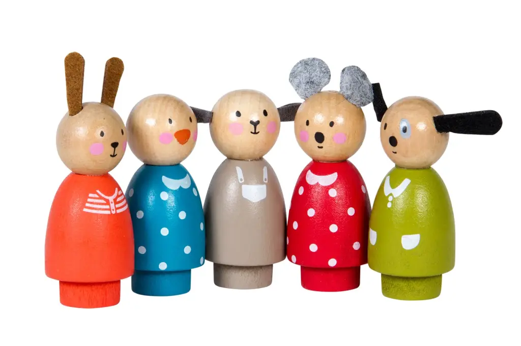 Moulin Roty Grande Famille dolls house and furniture (1 x set of figurines included)