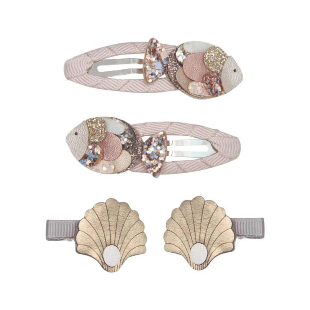 Fish and Shell Clips by the seaside
