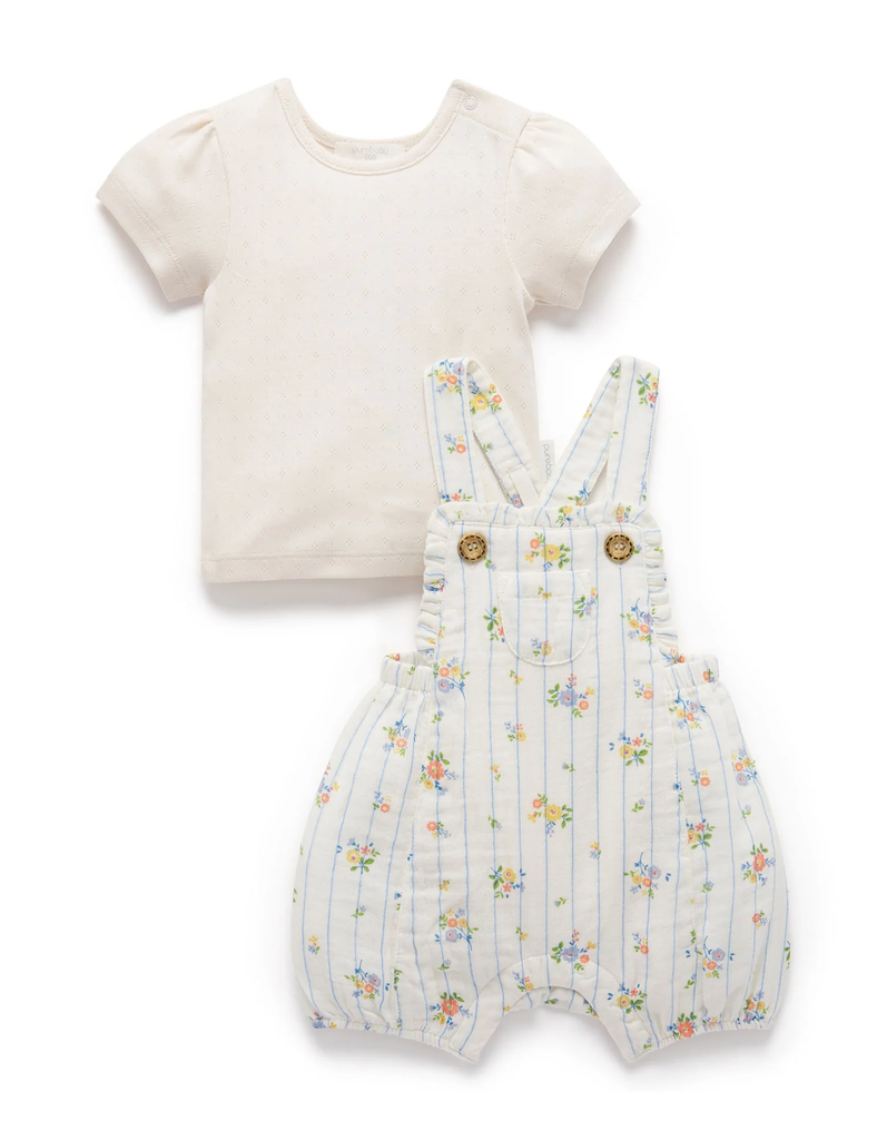 Floral Overall Set - Nautical Floral