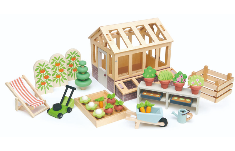Tenderleaf Toys Greenhouse with Garden Set