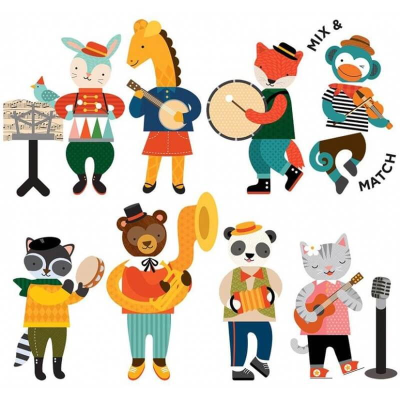 Petit Collage Magnetic Play Animal Band Activity Kit