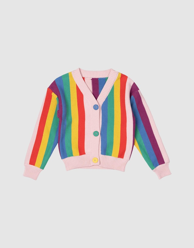 Rock Your Kid Rainbow Knit Cardigan