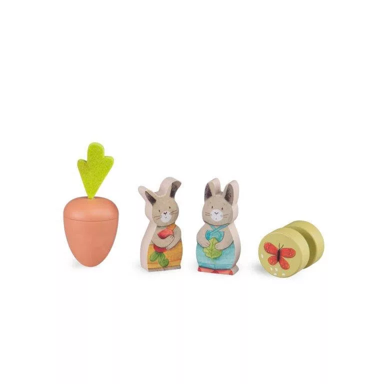 Trois petits lapins stack-up activity toy
