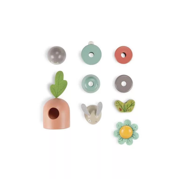 Trois petits lapins stack-up activity toy