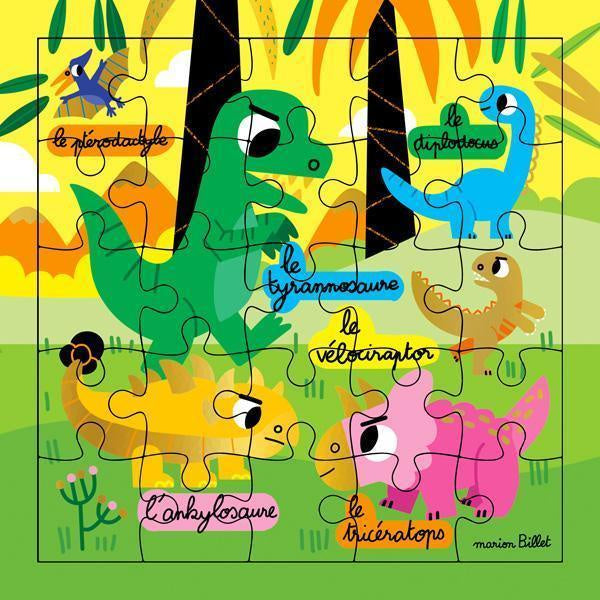 Carte D'Art Puzzle Card - Dinosaurs