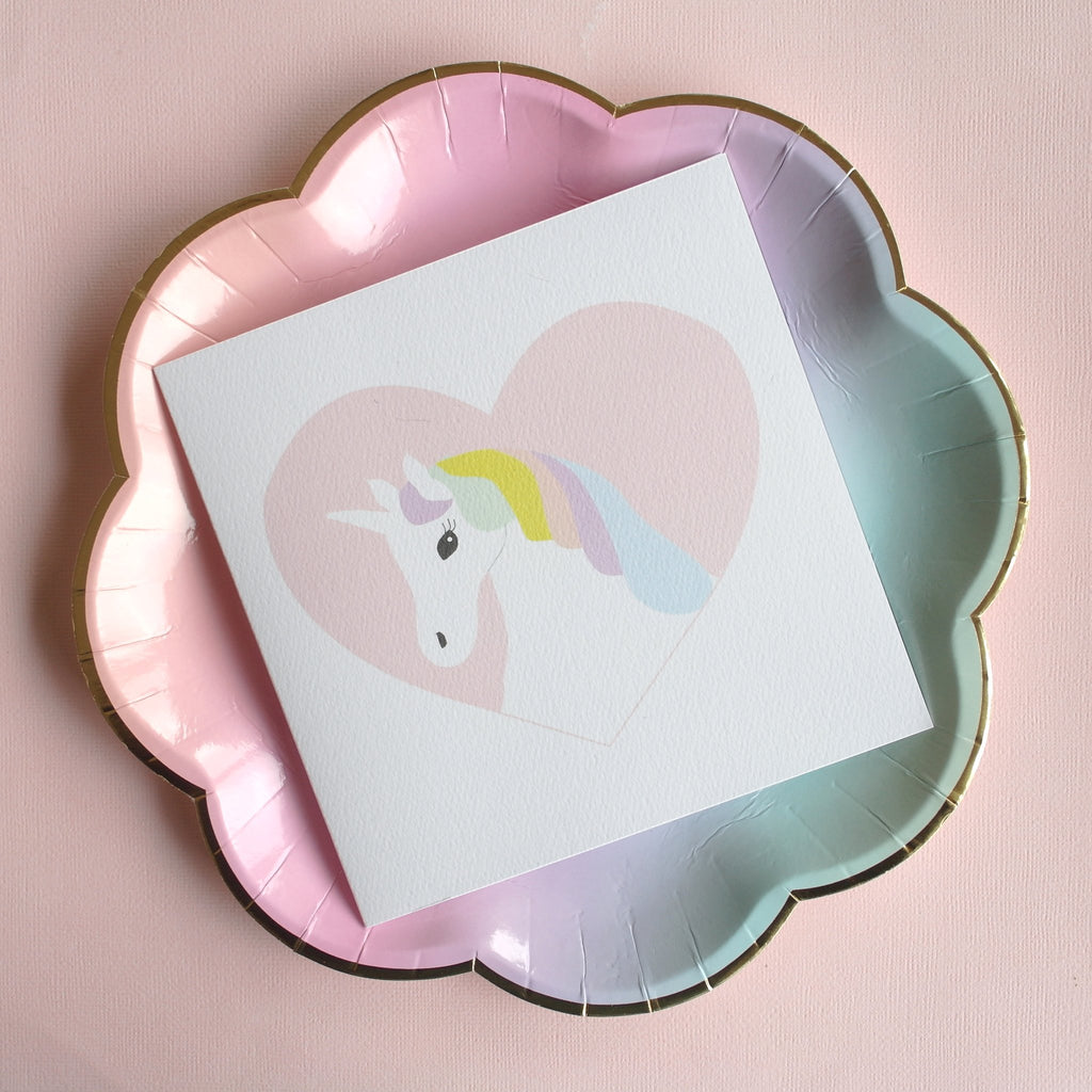 Unicorn Heart Card