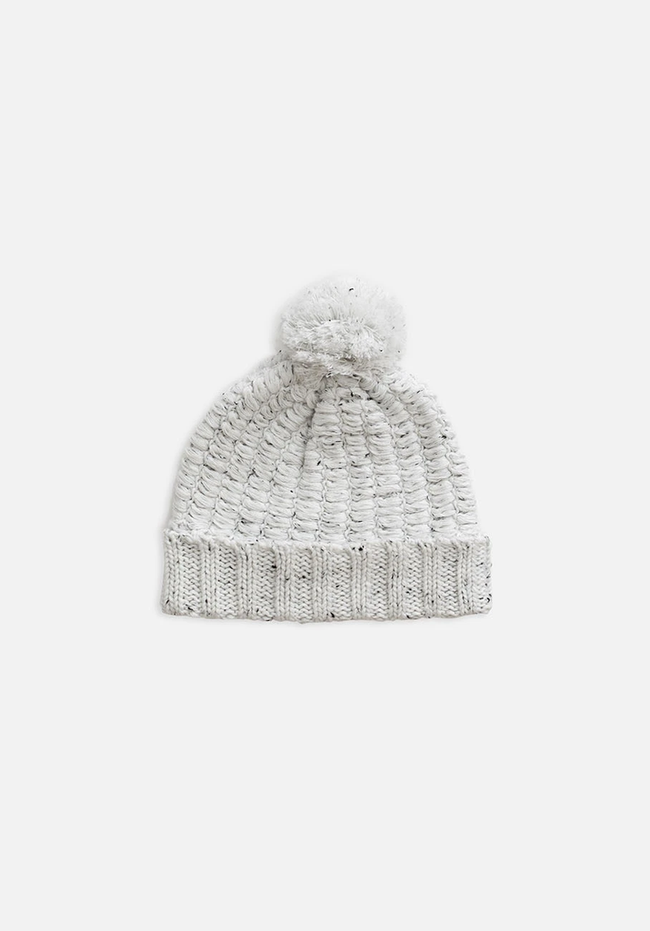 Chunky Knit Beanie - Grey Marle