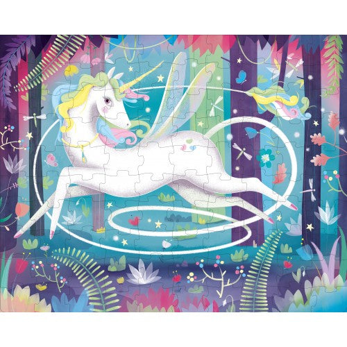 Sassi Book & Puzzle - Unicorn 100 pcs