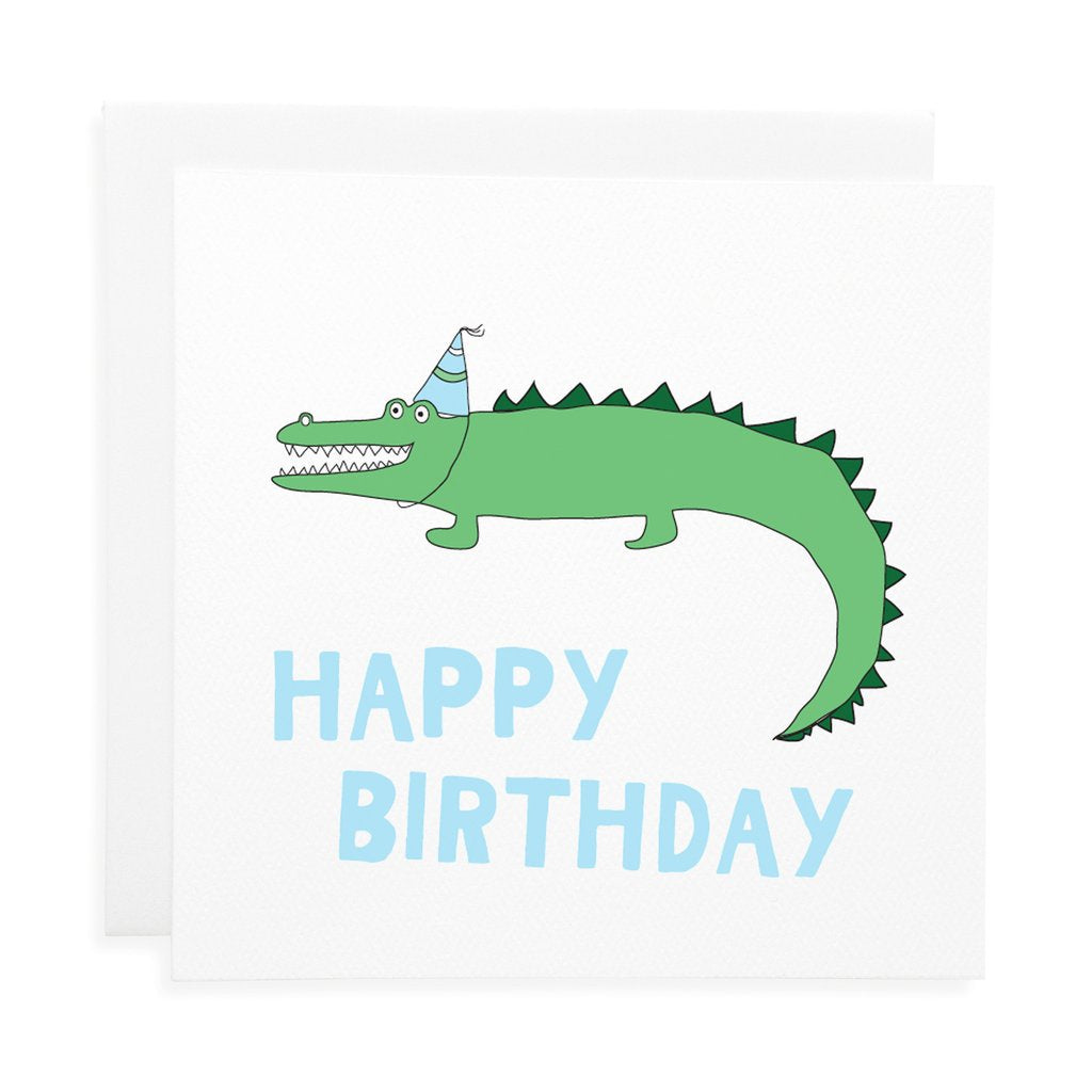 Happy Birthday Crocodile Card