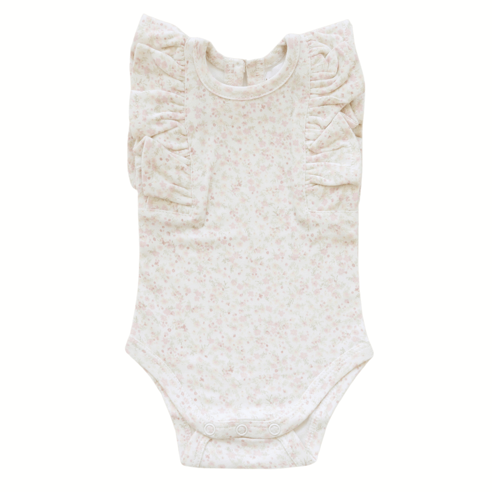 Frill Bodysuit - Limonium Floral