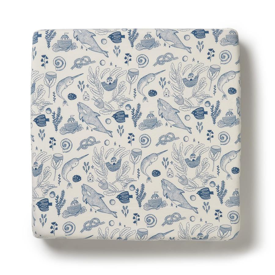 Organic Cot Sheet: 7 Seas