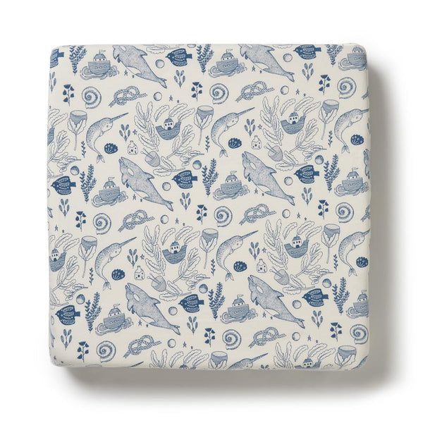 Organic Cot Sheet: 7 Seas