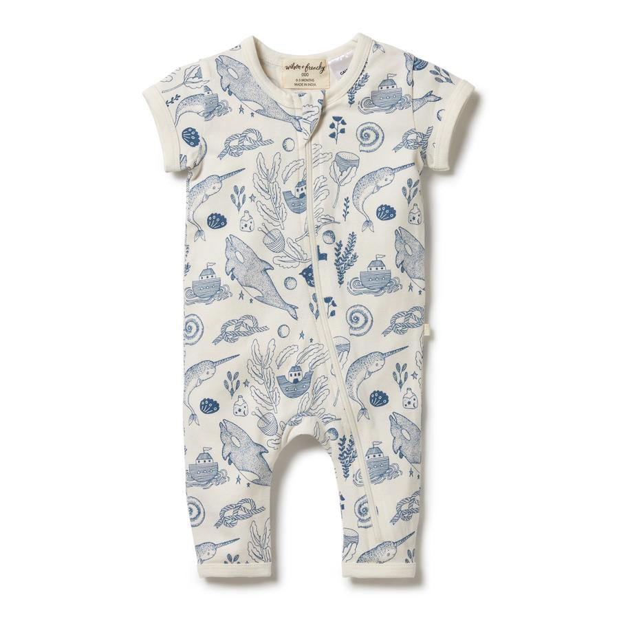 7 seas organic cotton zipsuit