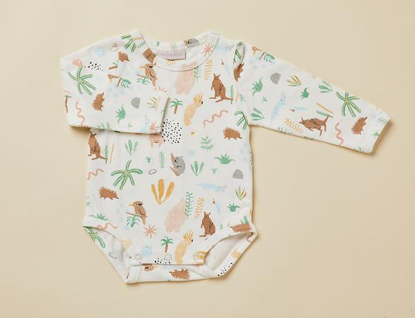 Outback Dreamers Long-sleeve bodysuit