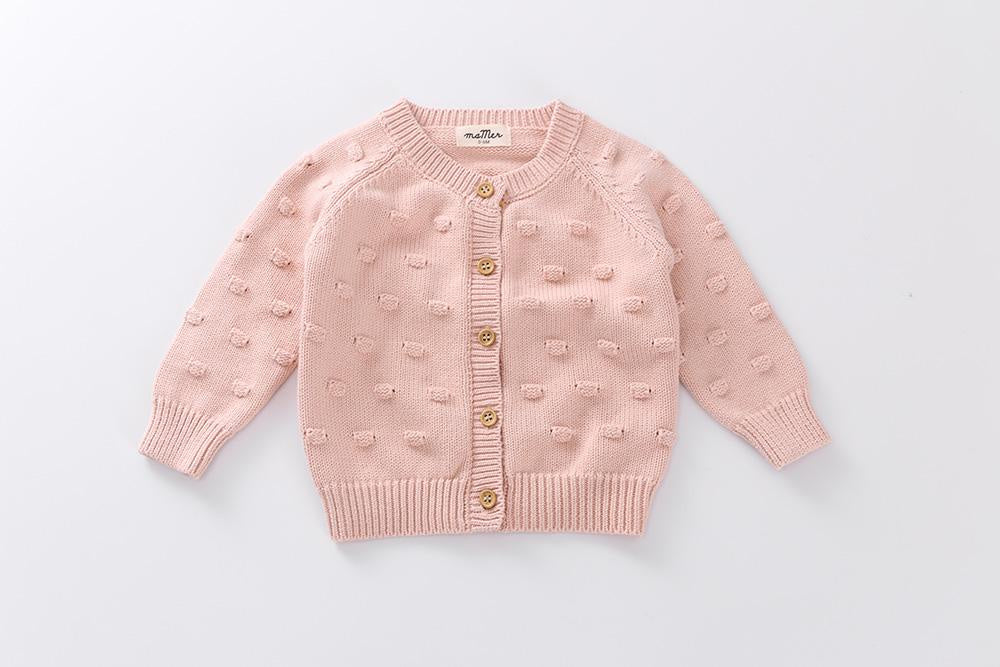 Charlie knitted bubble cardigan (dusty pink)