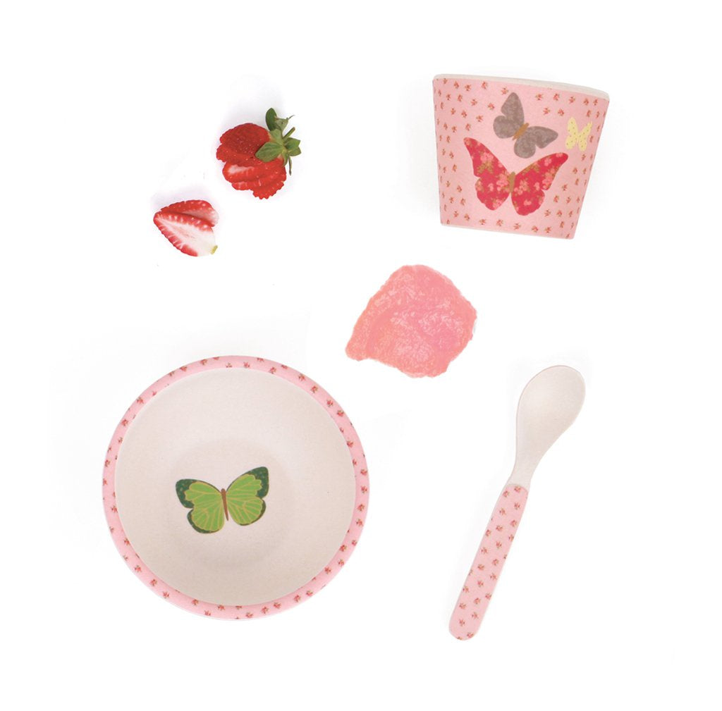 Butterflies baby feeding set