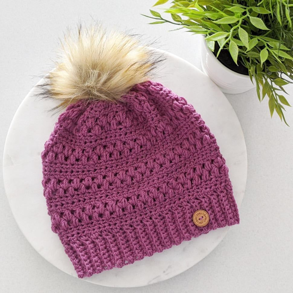 Charlotte Beanie: Soft Plum