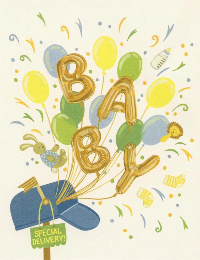 Special Delivery Baby Boy Card