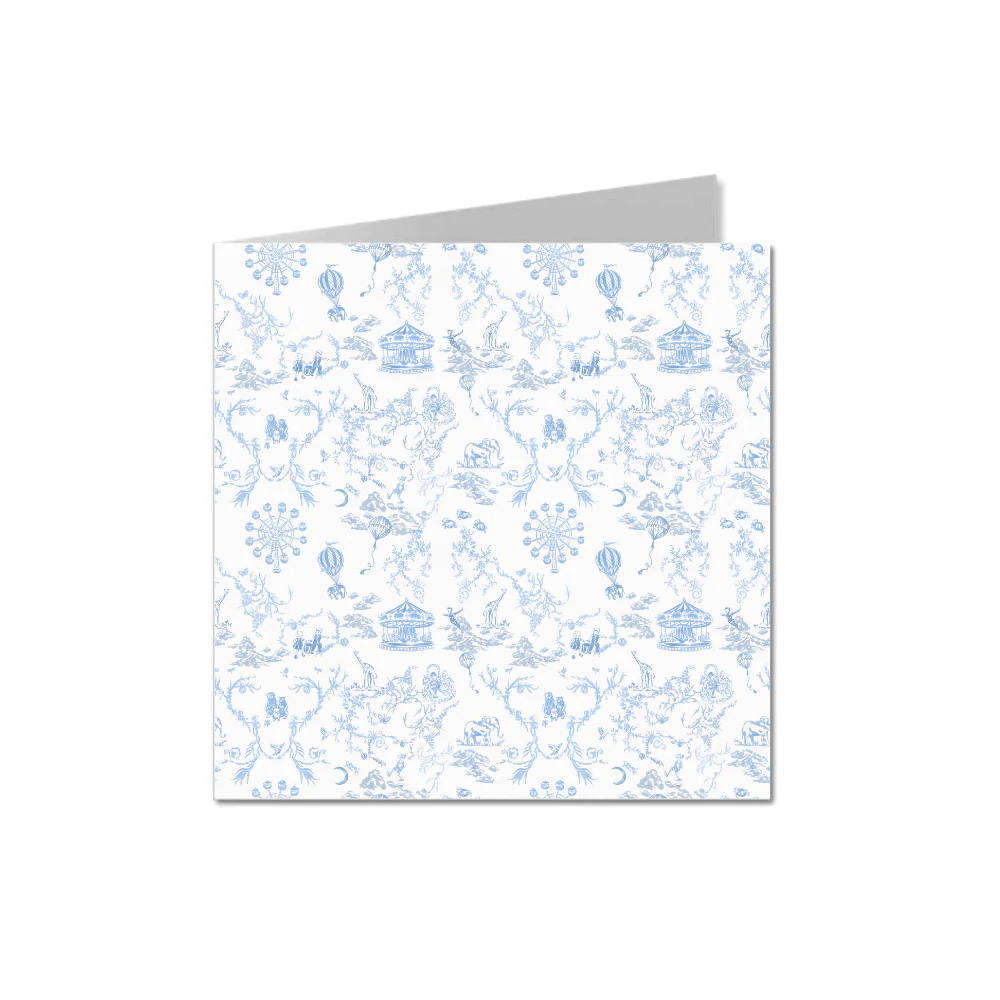 Blue Fairytale Toile Card