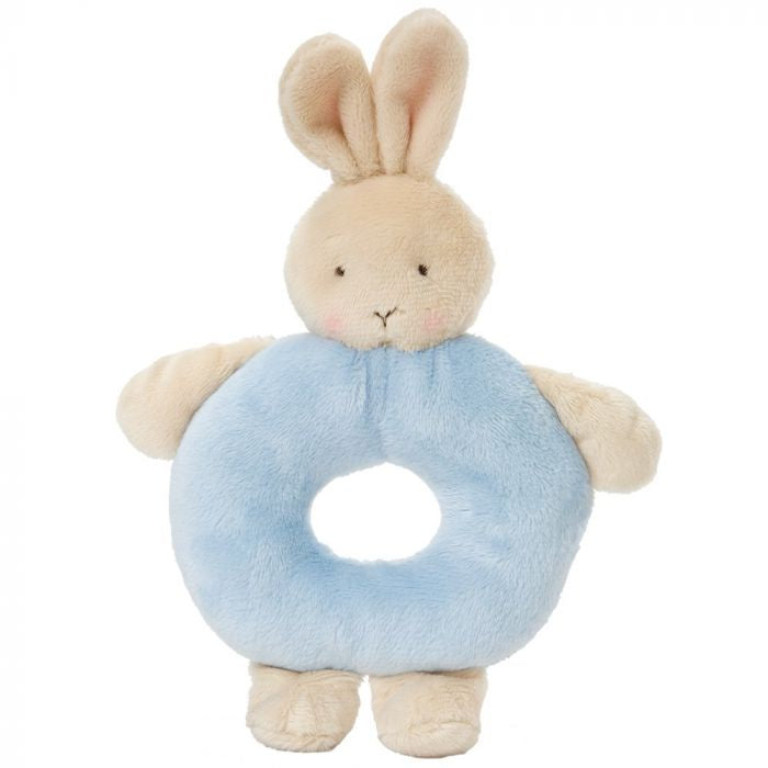 Bunny Blue Ring Rattle