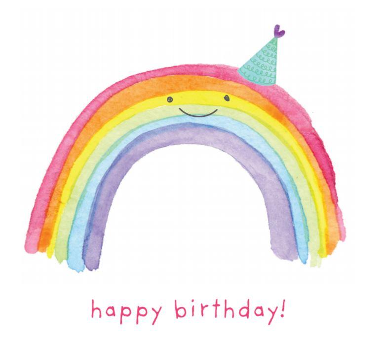 Happy Birthday Rainbow Card