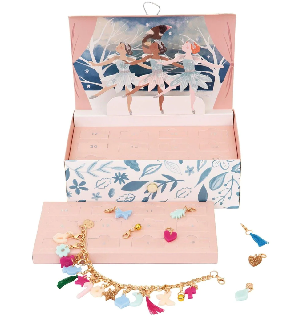 Winter Ballerina Charm Bracelet Advent Calendar Suitcase