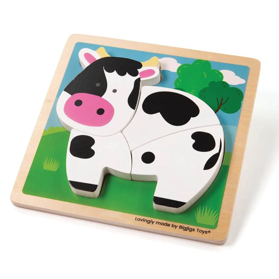 Chunky Lift Out Puzzle - Cow