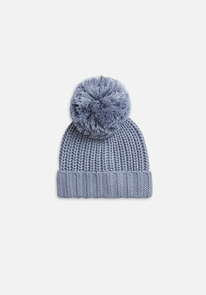 Chunky Rib Beanie - Cornflower