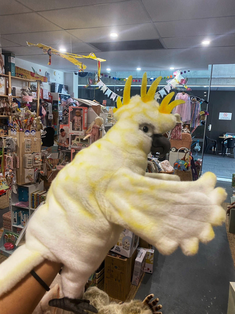 Cockatoo puppet 43cm H