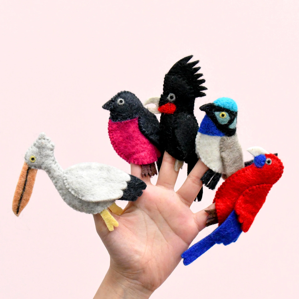 Australian Finger Puppets: Colourful Birds