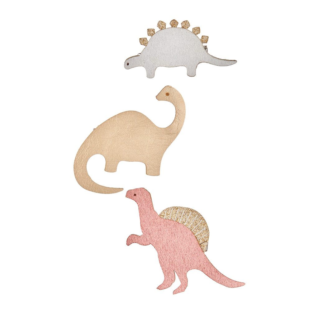 Cute Dino Clip Set - Butterscotch