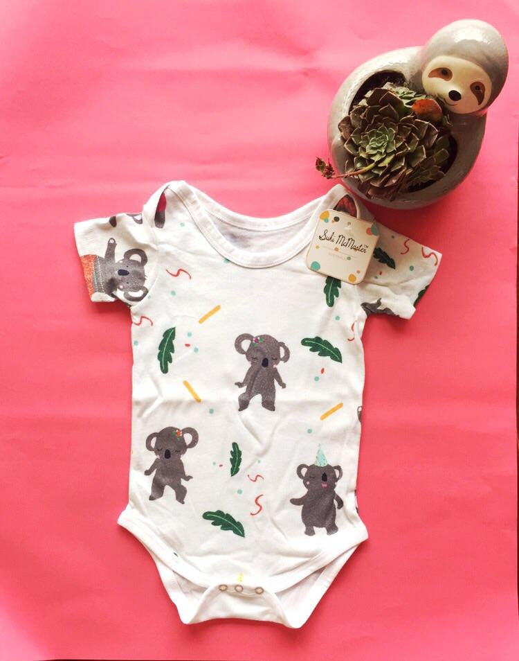 Dancing Koala short sleeved romper