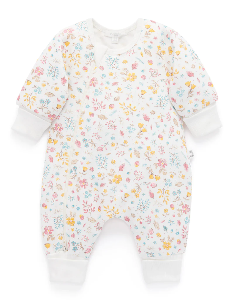 Padded Sleeve Onesie - Ditsy Scatter