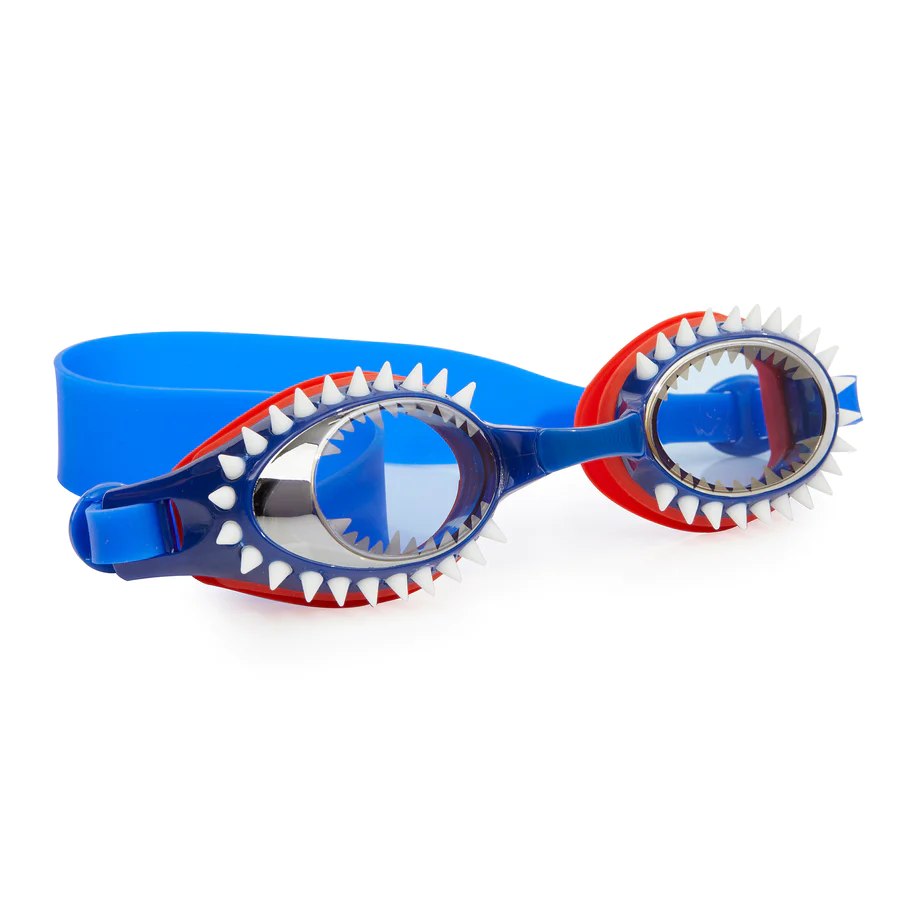 Fish-n-chips Tiger Shark Navy Goggles