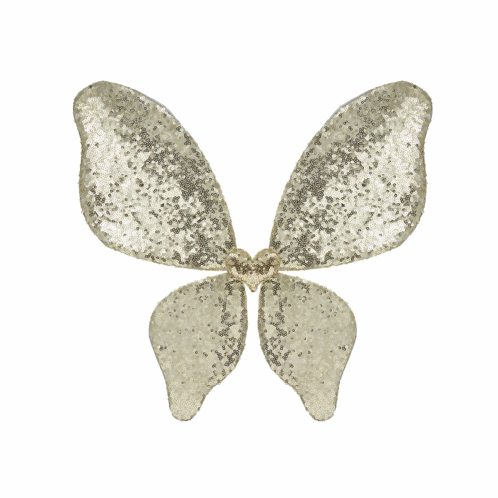 Sparkle Sequin Wings Silver